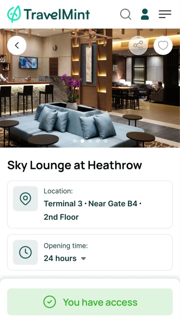 TravelMint Lounges App