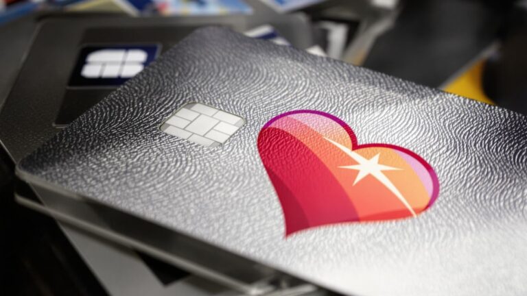 Southwest Airlines credit card with heart logo.