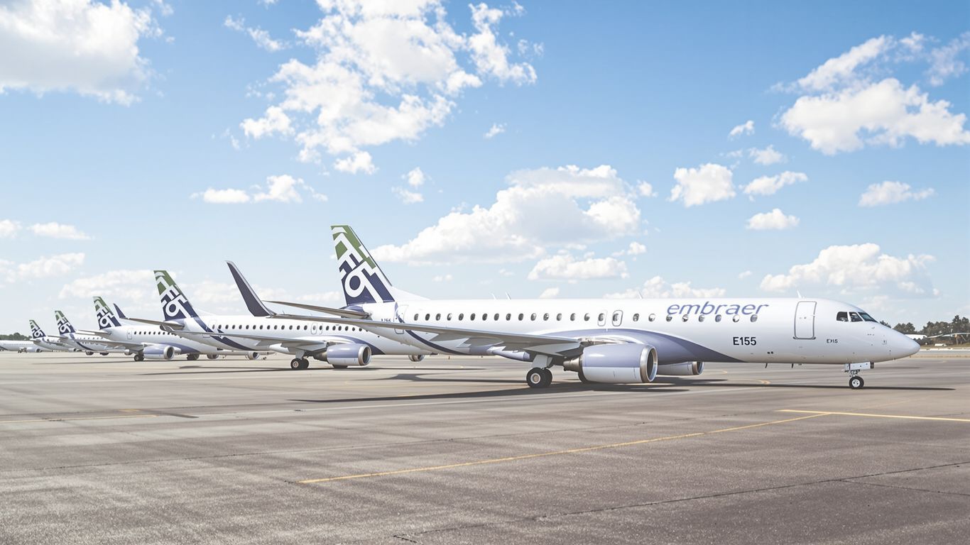 Avelo Airlines Embraer E195-E2 jets on tarmac.