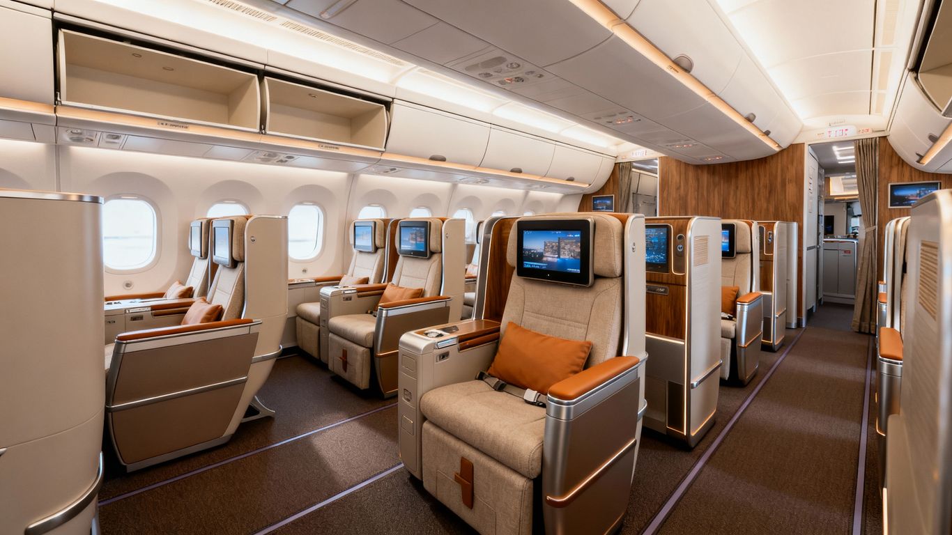 Delta A321neo first-class cabin interior