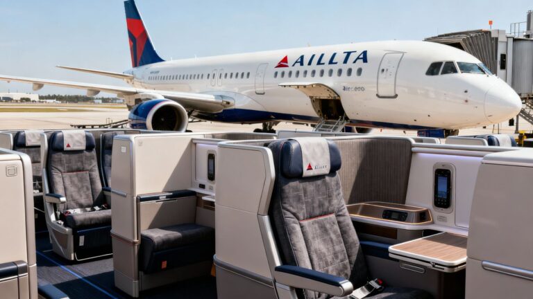 Delta A321neo First Class cabin interior