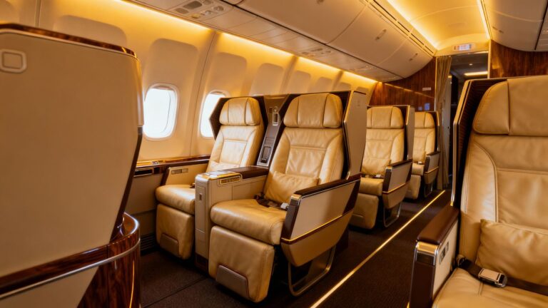 Delta A321neo first-class cabin interior