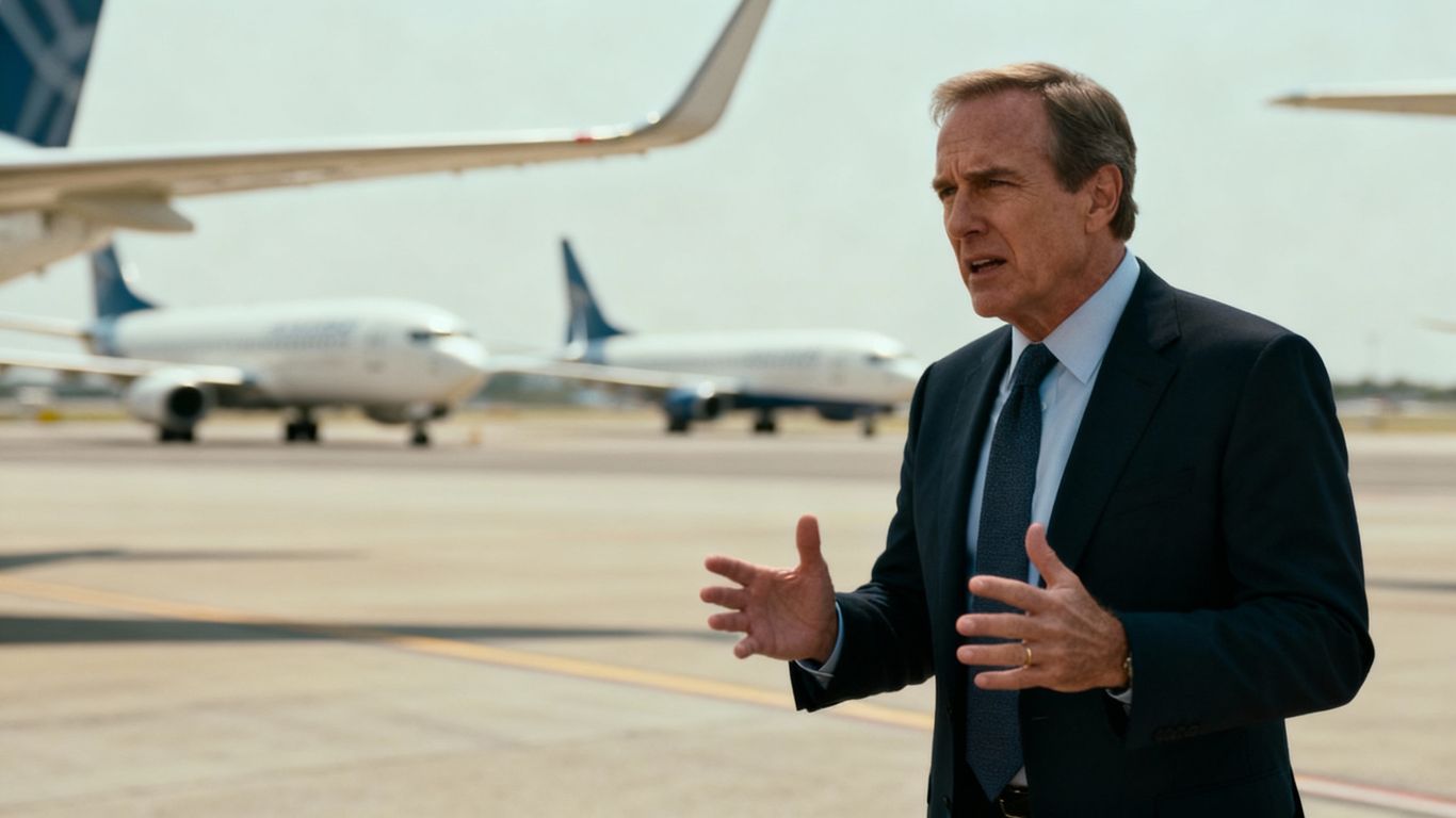 Ex-CEO speaking about airline competition