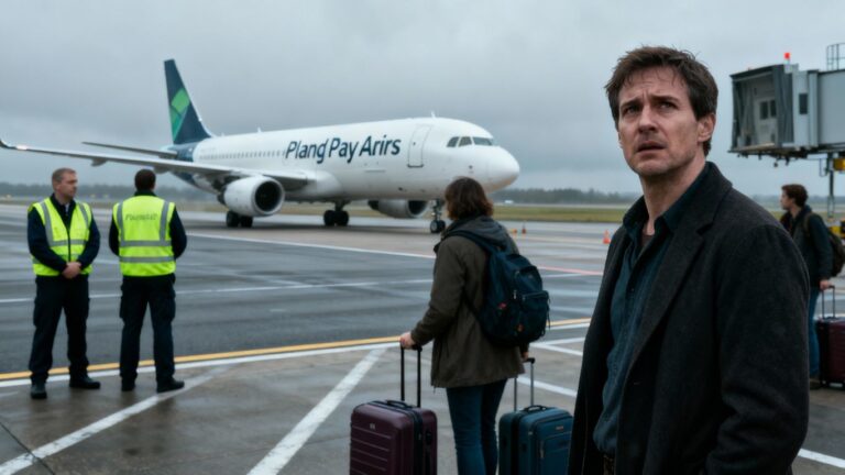 Play Airlines plane grounded at airport with stranded travelers